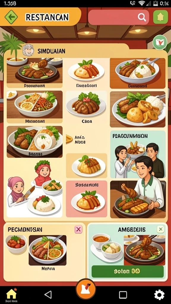 Tampilan antarmuka yang sederhana dan menarik.