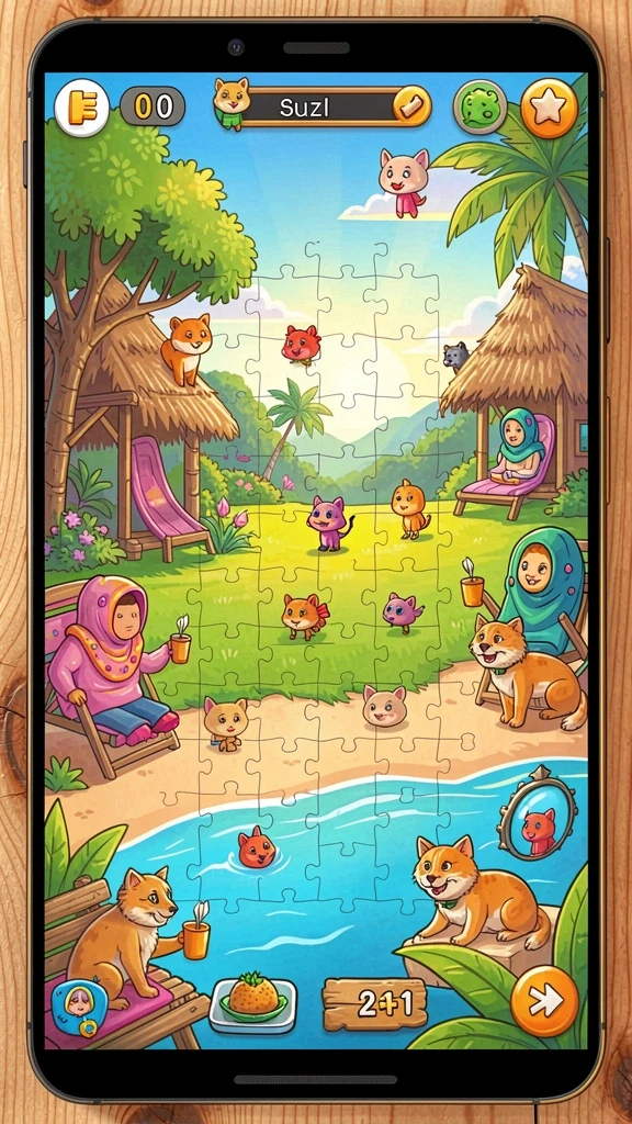 Momen bermain menyenangkan di dalam game 7777W.