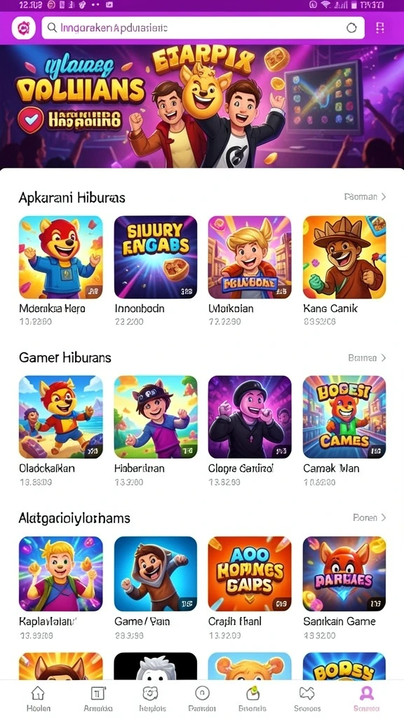 Beragam mode permainan yang seru dan menantang.