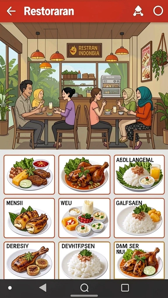 Tampilan awal aplikasi ASIA200 yang menarik.