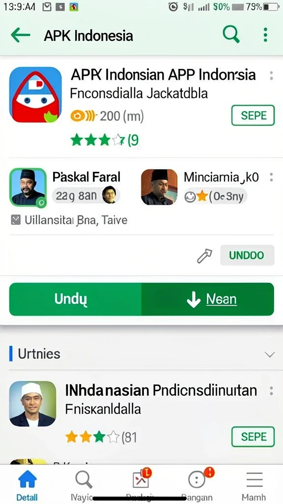 Screenshot memperlihatkan sistem reward saat menyelesaikan level.