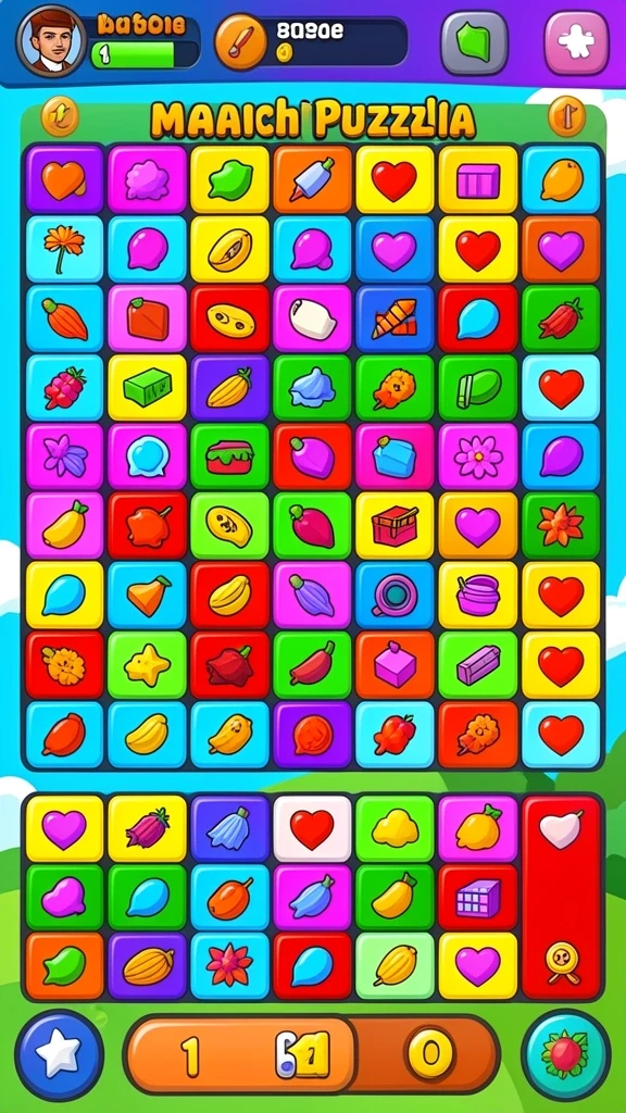 Tampilan awal aplikasi CRAZYDOMINO yang menarik.