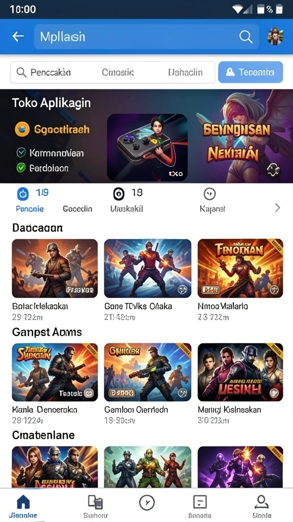 Antarmuka permainan yang intuitif dan mudah digunakan.