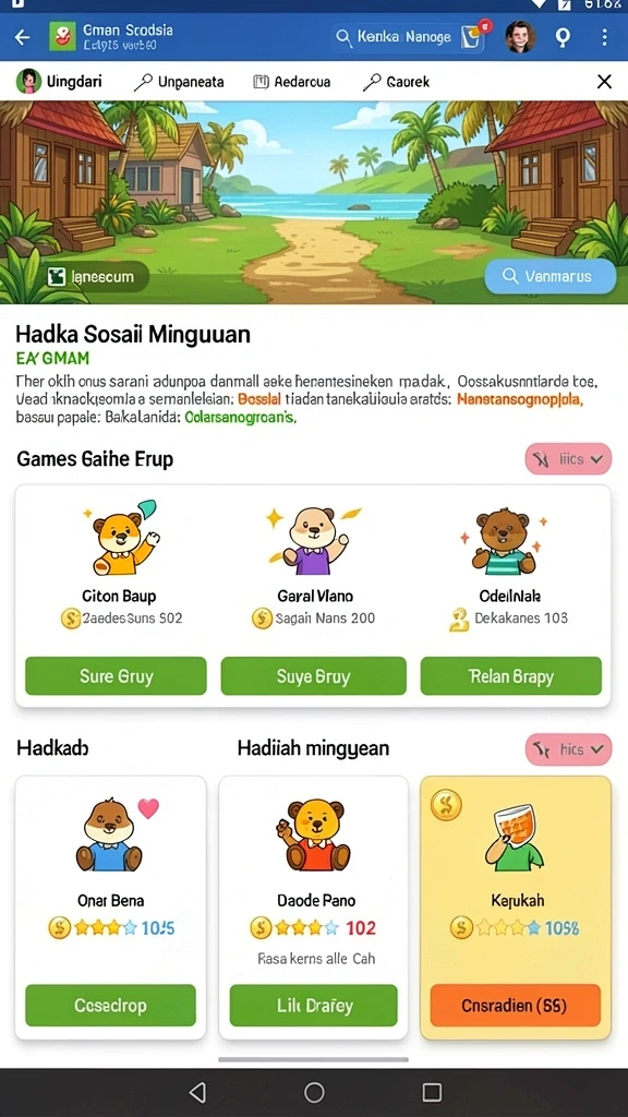 Beragam pilihan permainan yang memikat dan seru.