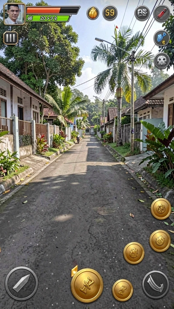 Tampilan antarmuka utama DEWANAGA77 yang menarik.