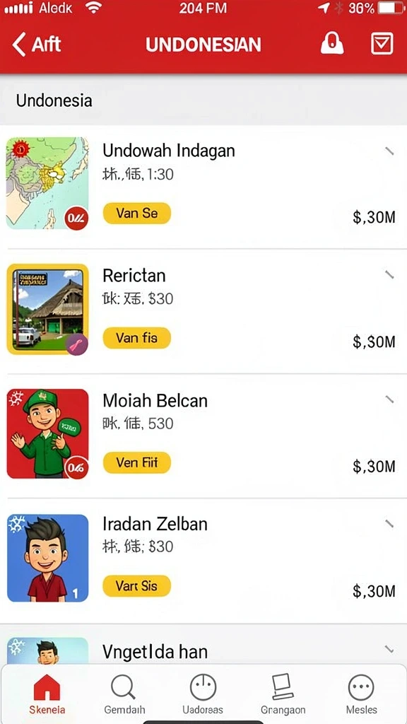 Contoh misi harian yang dapat diselesaikan para pemain.