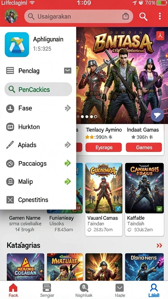 Berbagai mode permainan yang menarik.
