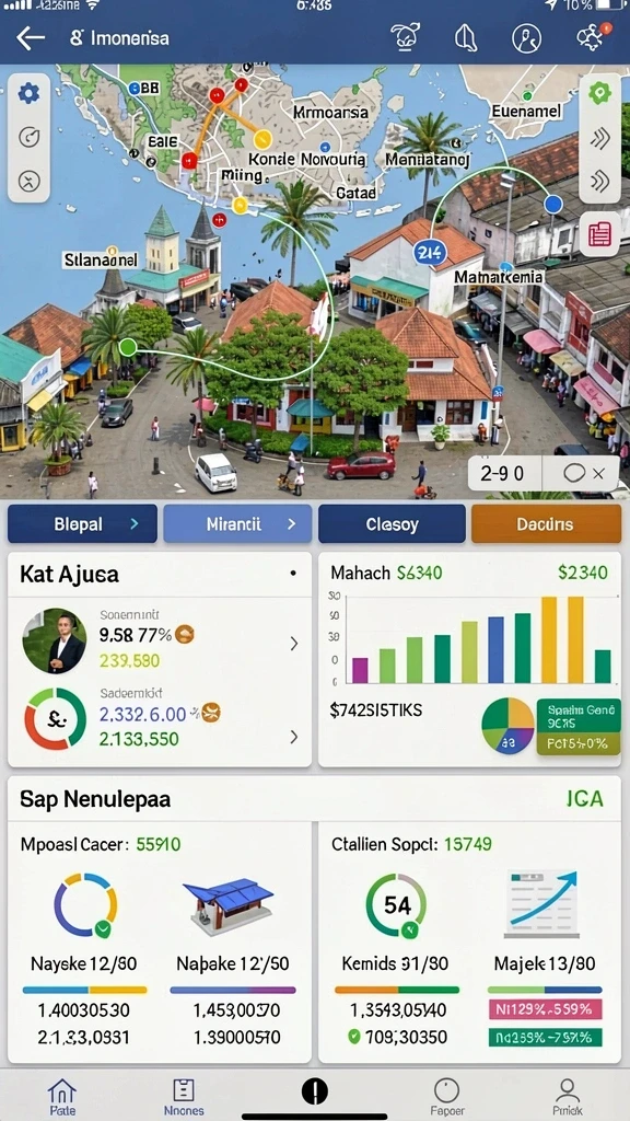 Tampilan antarmuka utama yang menarik dan mudah digunakan.