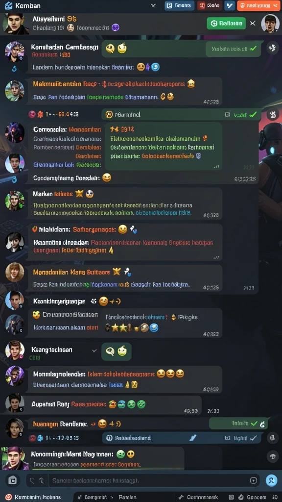 Mode permainan yang beragam dan seru.
