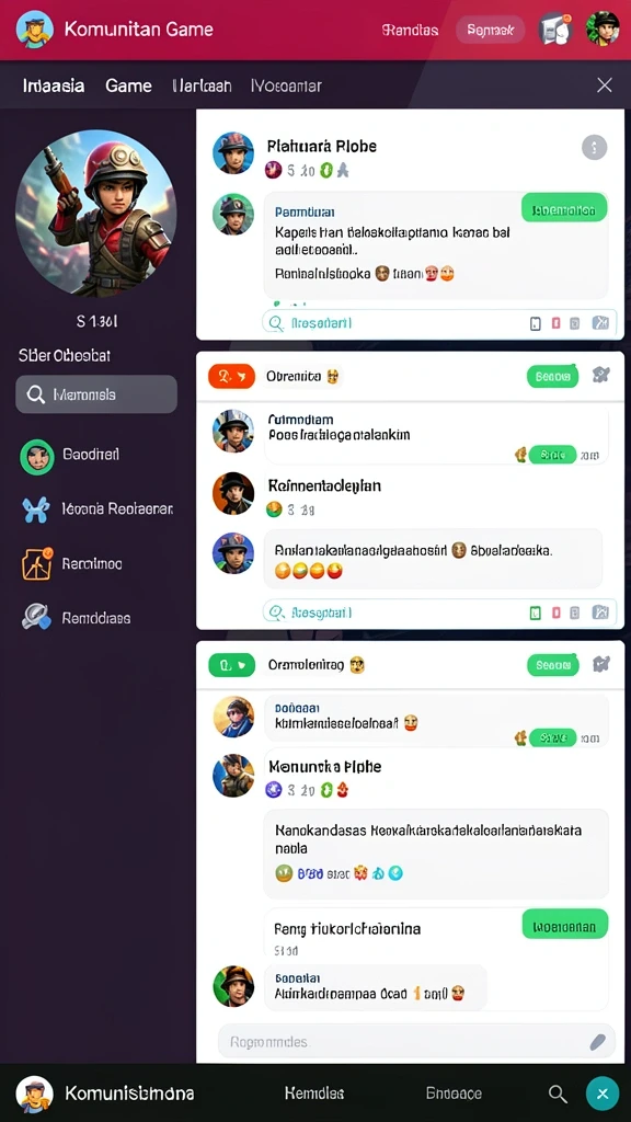 Tampilan antarmuka aplikasi yang menarik dan mudah digunakan.