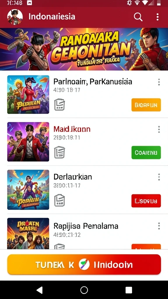 Tampilan menarik dengan navigasi yang mudah
