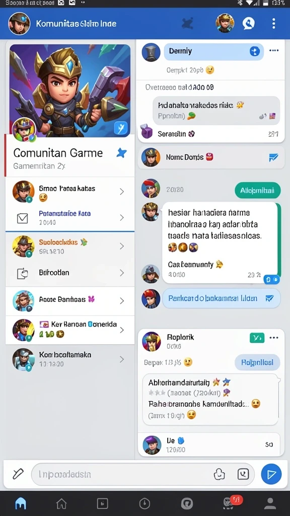 Fitur statistik lengkap untuk membantu pemain