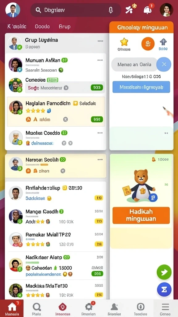 Komunitas aktif yang saling mendukung dan berbagi inspirasi.