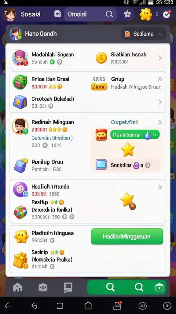 Screenshot memperlihatkan fitur multiplayer yang memungkinkan kompetisi.
