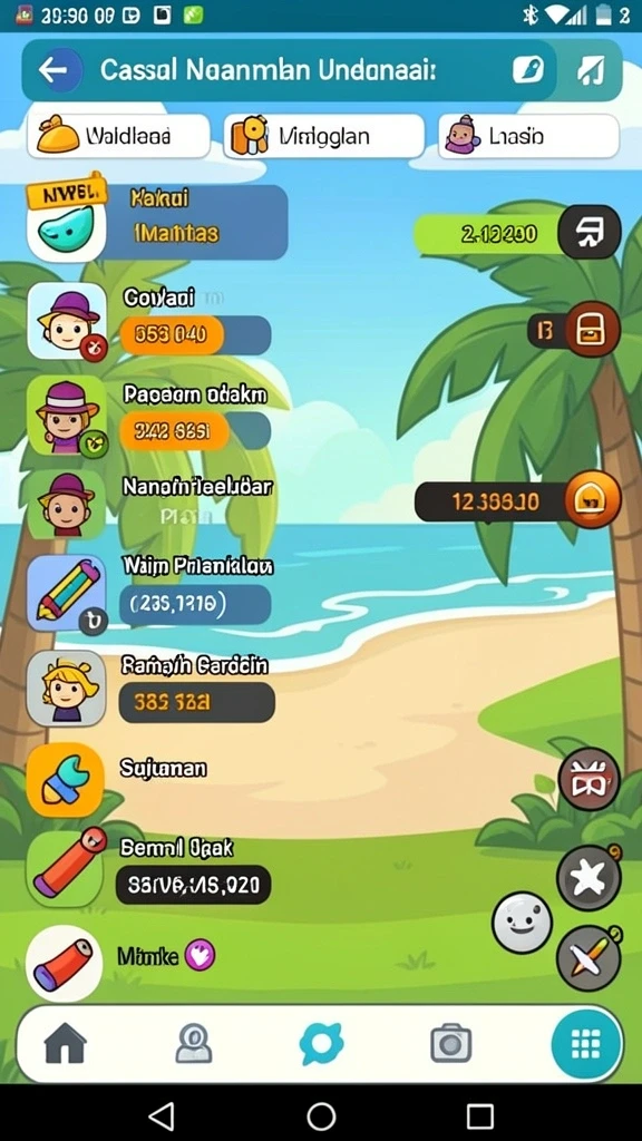 Berbagai karakter dengan kemampuan unik.