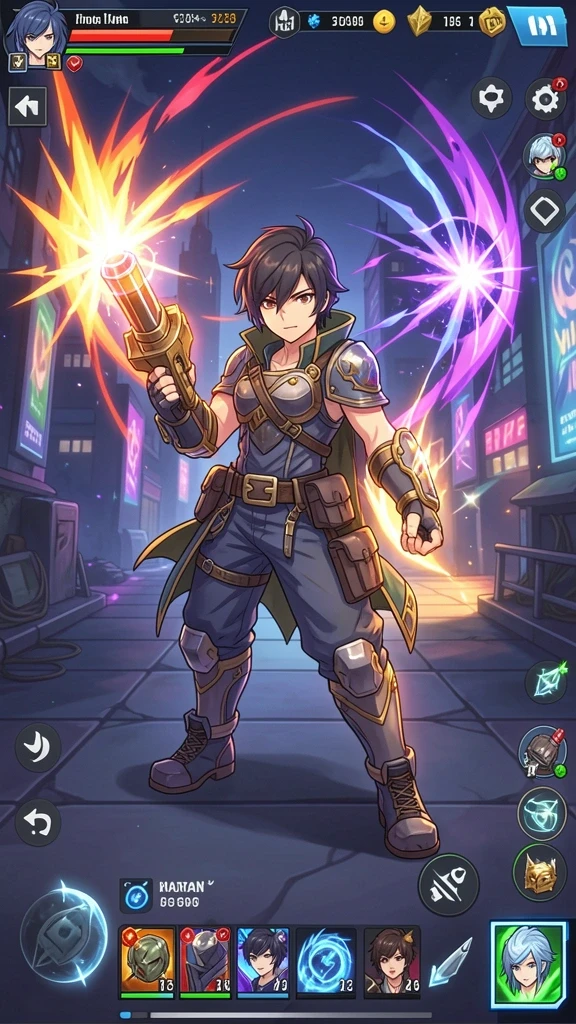 Tampilan awal game yang menarik dan penuh warna.