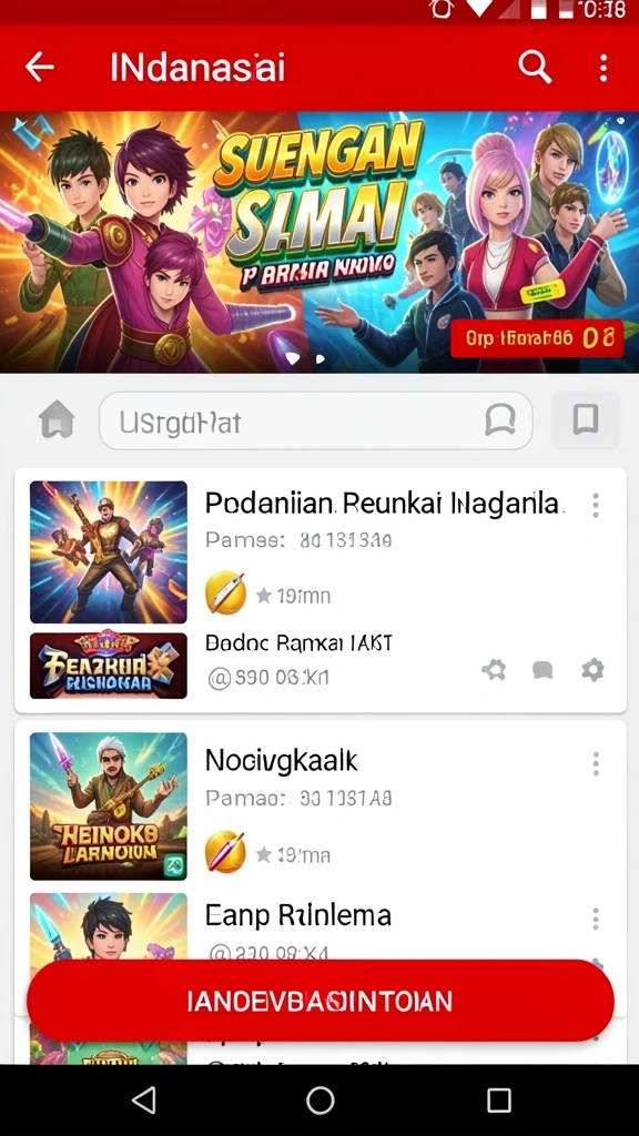 Tampilan utama yang menarik dan mudah digunakan.