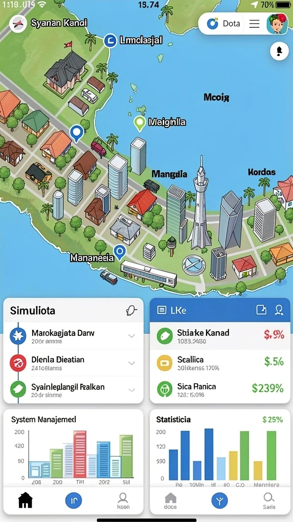 Tampilan awal yang menarik dan informatif.