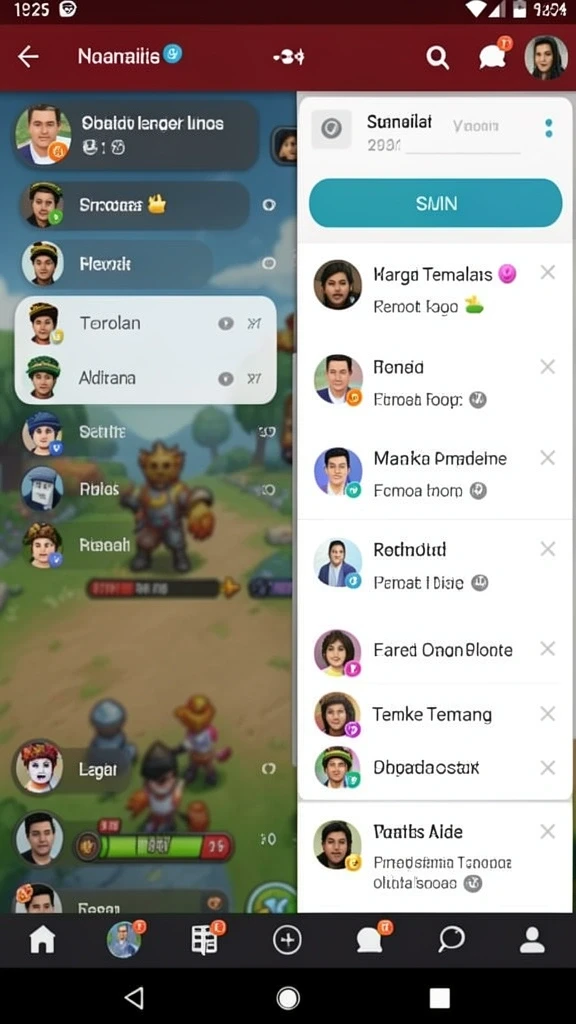 Gambar karakter unik dengan upgrade yang pernah didapat.