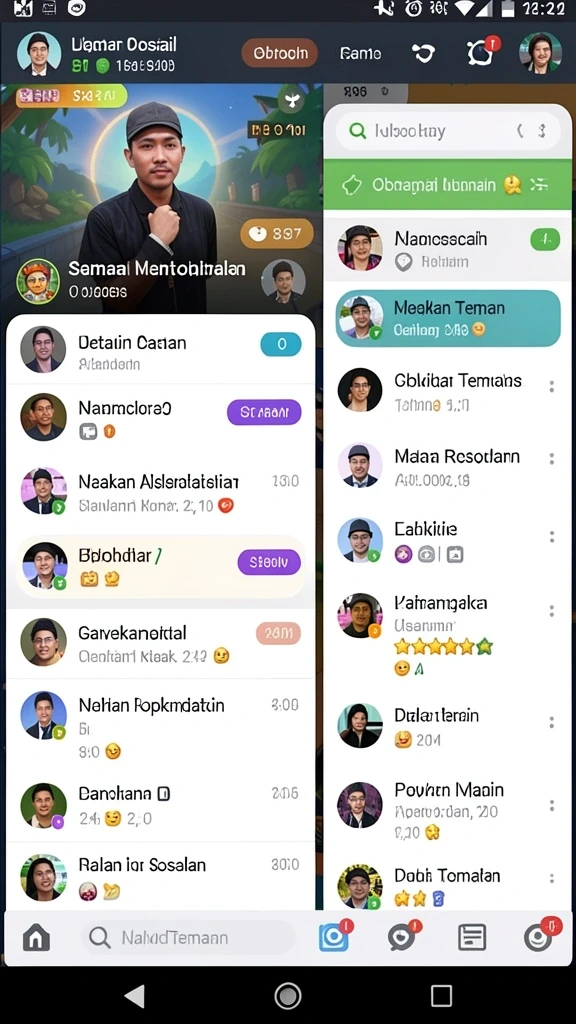 Tampilan antarmuka yang menarik dan user-friendly.