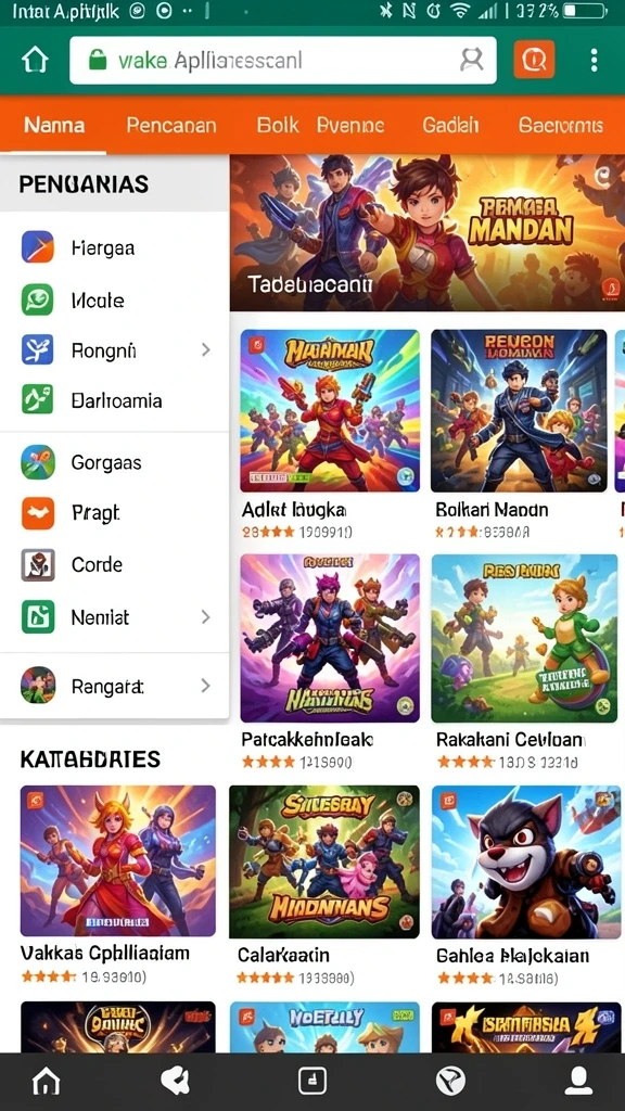 Tampilan antarmuka yang menarik dan mudah digunakan.