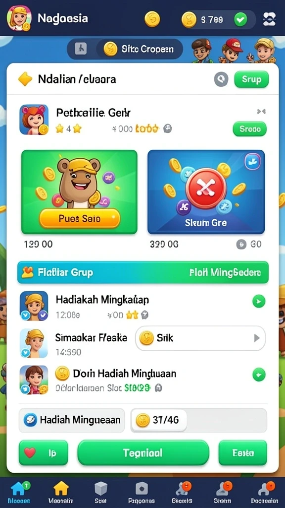 Karakter-karakter unik siap beraksi.