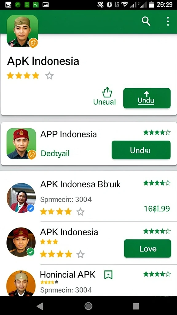 Tampilan antarmuka yang bersih dan menarik.