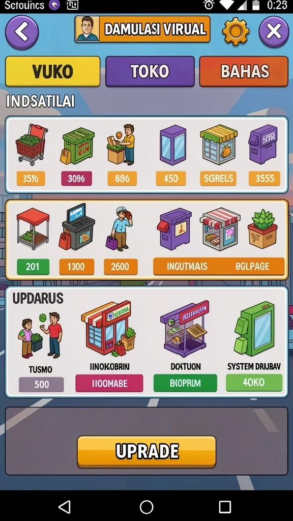 Screenshot menunjukkan tampilan grafik yang memukau.