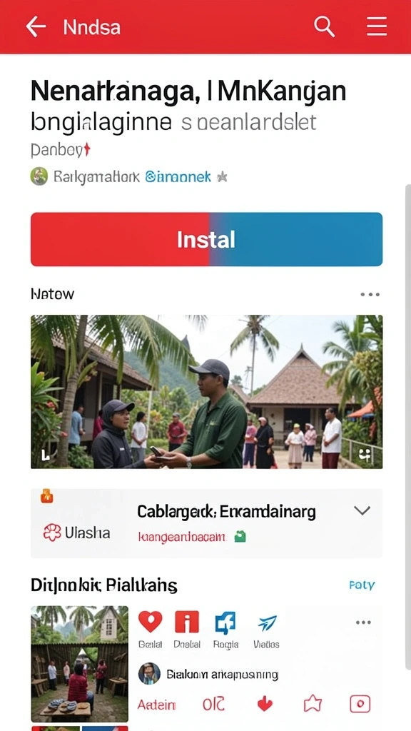 Tampilan awal aplikasi TARUH777 yang menarik dan intuitif.