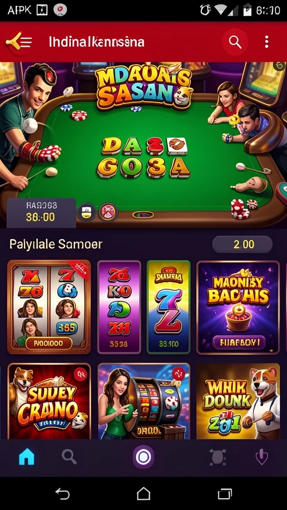 Tangkapan layar menunjukkan tema slot yang menarik dan penuh warna.